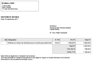 modele facture entreprise modele facture entreprise